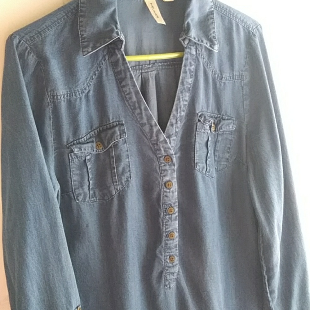 Denim appearing dress!